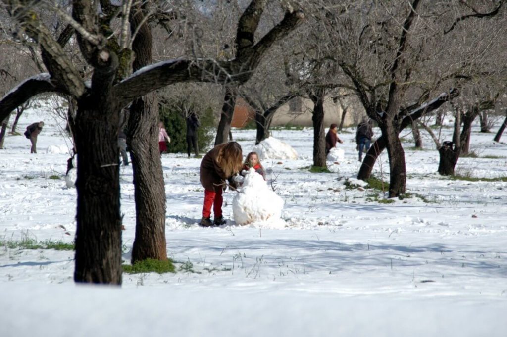 Nieve en Mallorca