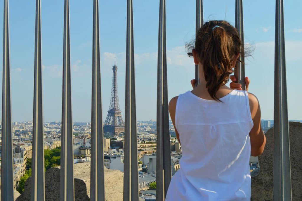 Vistas de París con niños