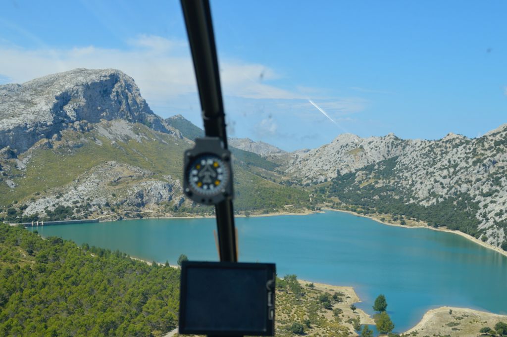 Embalse de Cúber desde el aire