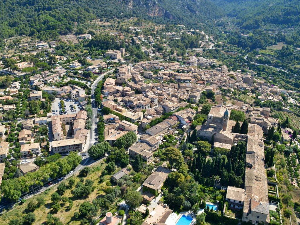 Valldemossa desde el aire