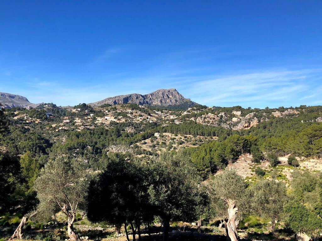 Panorámica de Galilea en Mallorca