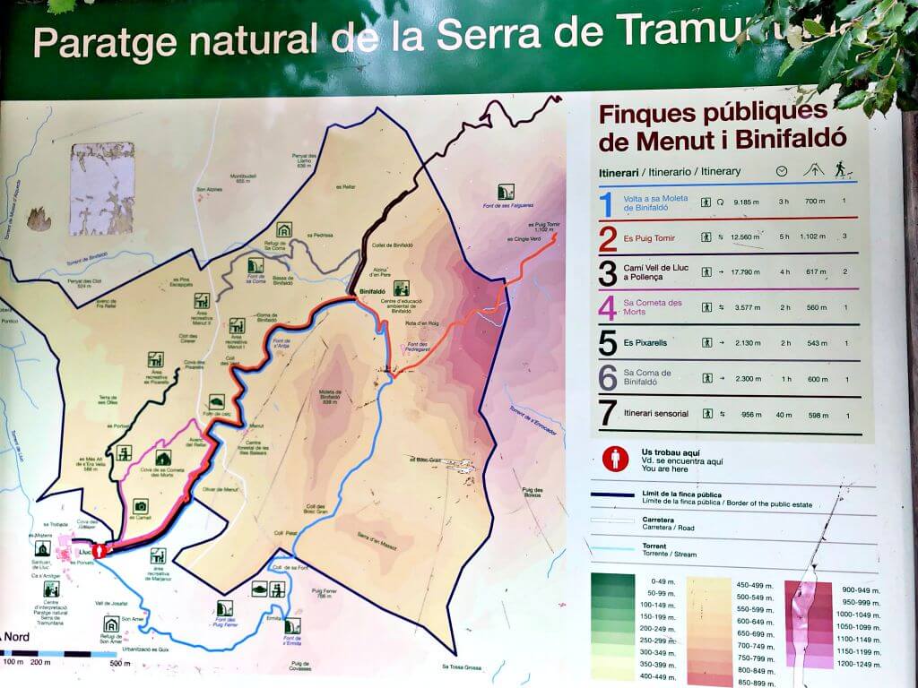 Itinerarios per la Serra de Tramuntana