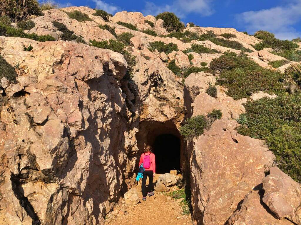 Acceso a las Coves Blanques en Pollença