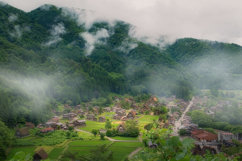 Aldea de Ogimachi en Shirakawago